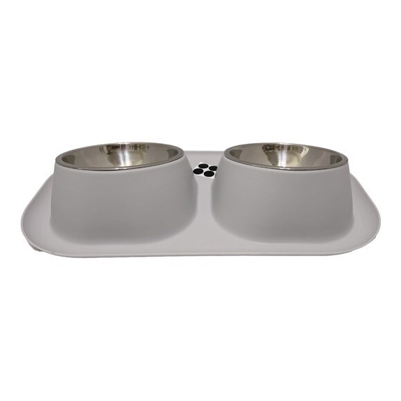 Raised Double Bowl Dog/Cat Feeder - Picture 3 of 6